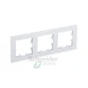 ATN330103 - ATLASDESIGN NATURE 3-постовая РАМКА, МАТОВОЕ ОРГАНИЧЕСКОЕ СТЕКЛО БЕЛЫЙ