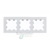 ATN330103 - ATLASDESIGN NATURE 3-постовая РАМКА, МАТОВОЕ ОРГАНИЧЕСКОЕ СТЕКЛО БЕЛЫЙ