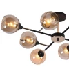 Люстра SF3301/8C-MBK-GD ЛИНДА Люстра SF3301/8C-MBK-GD ЛИНДА