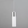 Светильник лофт подвесной со светодиодами Eurosvet 50135/1 LED хром/белый Светильник лофт подвесной со светодиодами Eurosvet 50135/1 LED хром/белый