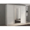Шкафы-купе 3-х дверный Кааппи 2 белый бриллиант, зеркальный 