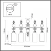 Подвесная люстра Odeon Light Bizet 4893/5C