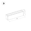 Трековый светодиодный светильник Arlight Mag-Dots-25-L800-24W Day4000 034205