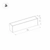 Трековый светодиодный светильник для магнитного шинопровода Arlight Mag-Flat-25-L600-18W Day4000 032829