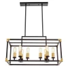Подвесная люстра Lumina Deco Waldorf LDP 1140-8 BK+MD
