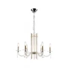 Подвесная люстра Crystal Lux AURELIO SP6 GOLD+CHROME/TRANSPARENT