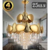 Подвесная люстра Natali Kovaltseva Valencia 91009/8C Gold