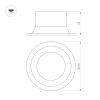 Встраиваемый светодиодный светильник Arlight MS-Breeze-Built-R104-12W Day4000 035612