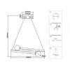 Подвесной светодиодный светильник Ambrella light Comfort LineTech FL66293