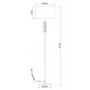 Торшер Arte Lamp Taygeta A4097PN-1CC