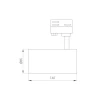 Трековый светодиодный светильник Arlight LGD-Calipso-4TR-R85-20W Day4000-Mix 046734