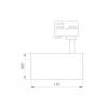 Трековый светодиодный светильник Arlight LGD-Calipso-4TR-R85-20W Day4000-Mix 046739