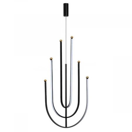 Люстра подвесная Alfa Light F3924-62 BK 70W φ60*H11 0