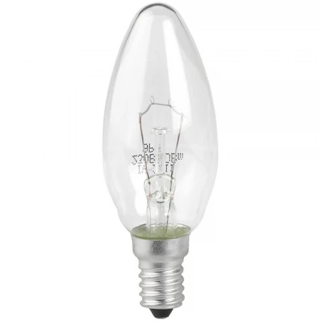 Лампа накаливания ЭРА E14 60W 2700K прозрачная ДС 60-230-Е14 (гофра) Б0039126