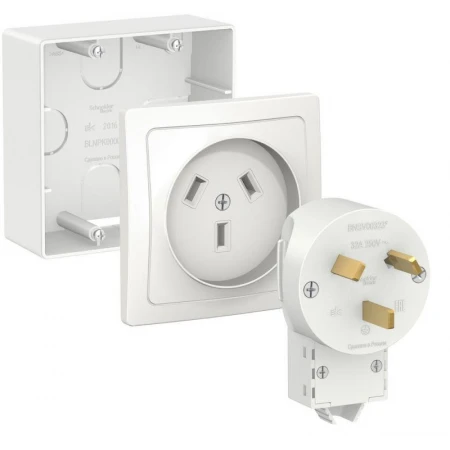 Комплект силовой 2К+З Systeme Electric Blanca 32A 250V белый BLNSK003231