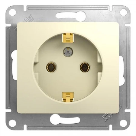 Розетка 2К+З Systeme Electric Glossa 16A 250V бежевая GSL000243