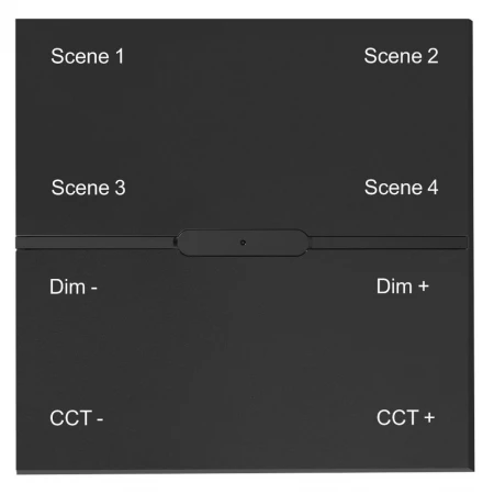 Беспроводная смарт панель-выключатель ДУ iLedex Technical Vision SP 48V-4-BK