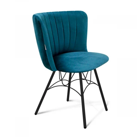 Кухонный стул Sheffilton SHT-ST36-1/S100 тихий океан/чёрный муар 7894987401