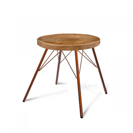 Табурет Sheffilton SHT-ST16/S37 дуб брашированный/медный 2915332302