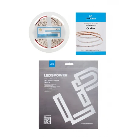 Светодиодная лента LEDS POWER 2835 64/м (6Вт/м) 24В нейтральная, серия ПРО140 005119