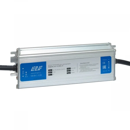 Блок питания герметичный компактный ELF, 12В, 100Вт, металл, IP67 ELF-12100С-LP