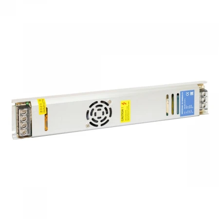 Блок питания интерьерный ELF, 12В, 300Вт, ультратонкий металлический перфорированный корпус с кулеро ELF-12300BEultra-JH