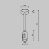 Крепление потолочное Maytoni Technical Accessories for tracks Flarity TRA156C-SL1-BS