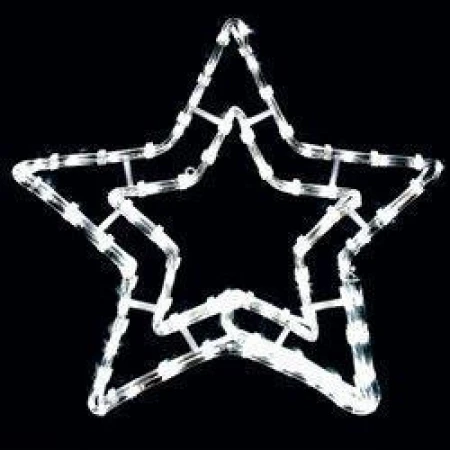 Световая фигура 230v 3м led белый, 24 led/1м, 3.6w, 20ma,  ip 44, шнур 1.5м 0.75мм, lt006