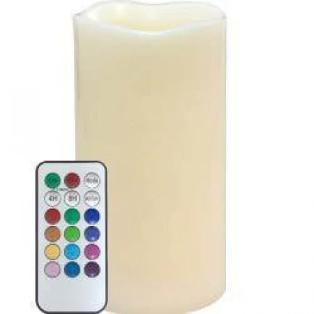Светильник переносной "свеча" на батарейках ааа, 1led мультиколор, пульт в комплекте, fl080