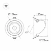 Встраиваемый светодиодный светильник Arlight LTD-Explorer-R130-20W Warm3000 024031