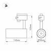 Трековый светодиодный светильник Arlight LGD-Gera-2TR-R55-10W Day4000 025937(1) Трековый светодиодный светильник Arlight LGD-Gera-2TR-R55-10W Day4000 025937(1)